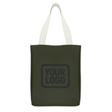 Custom Olive Cream Canvas Tote Bag