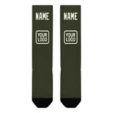 Custom Olive Cream Knee-High Sock