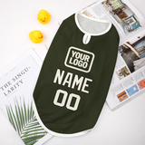 Custom Olive Cream Pet Vest