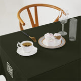 Custom Olive Black Square Table Cloth