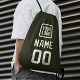 Custom Olive Cream Drawstring Bag