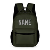 Custom Olive Gray Kids Backpack