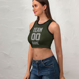 Custom Olive Gray Sleeveless Tank Top