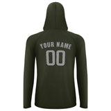 Custom Olive Gray UV-Hoodie