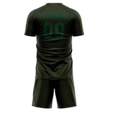 Custom Olive Green Soccer Jersey