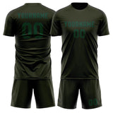 Custom Olive Green Soccer Jersey