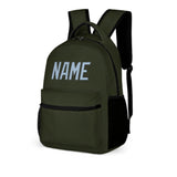 Custom Olive Light Blue Kids Backpack