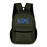 Custom Olive Sky Blue Kids Backpack
