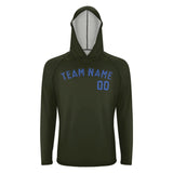 Custom Olive Sky Blue UV-Hoodie