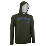Custom Olive Sky Blue UV-Hoodie