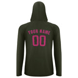 Custom Olive Pink UV-Hoodie