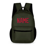 Custom Olive Red Kids Backpack