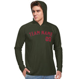 Custom Olive Red UV-Hoodie