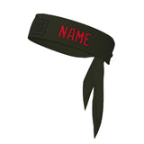 Custom Olive Red Headband