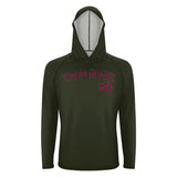 Custom Olive Crimson Red UV-Hoodie