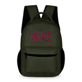Custom Olive Crimson Red Kids Backpack