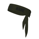 Custom Olive Black Headband