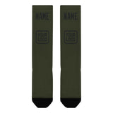 Custom Olive Black Knee-High Sock
