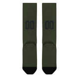 Custom Olive Black Knee-High Sock