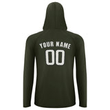 Custom Olive White UV-Hoodie