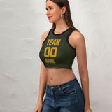 Custom Olive Yellow Sleeveless Tank Top