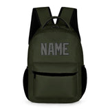 Custom Olive Dark Grey Kids Backpack