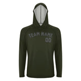 Custom Olive Dark Grey UV-Hoodie
