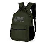 Custom Olive Dark Grey Kids Backpack
