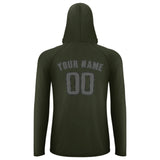 Custom Olive Dark Grey UV-Hoodie