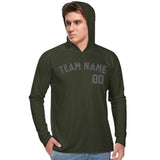 Custom Olive Dark Grey UV-Hoodie