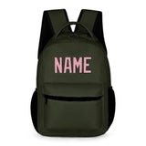 Custom Olive Light Pink Kids Backpack