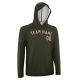 Custom Olive Light Pink UV-Hoodie