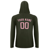 Custom Olive Light Pink UV-Hoodie