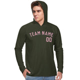 Custom Olive Light Pink UV-Hoodie