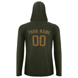 Custom Olive Khaki UV-Hoodie