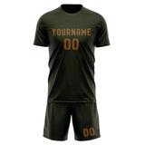 Custom Olive Khaki Soccer Jersey