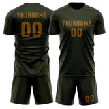 Custom Olive Khaki Soccer Jersey
