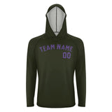 Custom Olive Light Purple UV-Hoodie