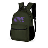 Custom Olive Light Purple Kids Backpack