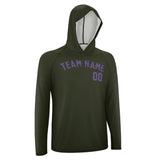Custom Olive Light Purple UV-Hoodie