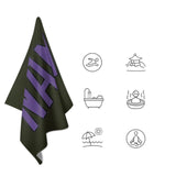 Custom Olive Light Purple Beach Towel