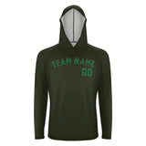 Custom Olive Emerald Green UV-Hoodie