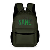 Custom Olive Emerald Green Kids Backpack