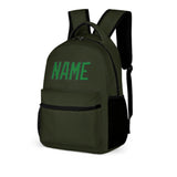 Custom Olive Emerald Green Kids Backpack