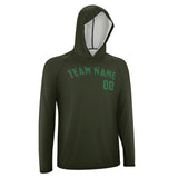 Custom Olive Emerald Green UV-Hoodie