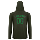 Custom Olive Emerald Green UV-Hoodie