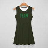 Custom Olive Emerald Green Cheerleader Dress