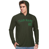 Custom Olive Emerald Green UV-Hoodie