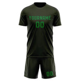 Custom Olive Emerald Green Soccer Jersey