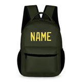 Custom Olive Light Yellow Kids Backpack